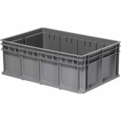 Akro-Mils Multi-Load Tote 38358GRY - 23-5/8"L x 15-3/4"W x 8-21/32"H, Gray - Pkg Qty 4