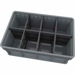 Akro-Mils Multi-Load Tote 38358GRY - 23-5/8"L x 15-3/4"W x 8-21/32"H, Gray - Pkg Qty 4 -Containers & Organizers Sales Store 38358GRY 48300 48301