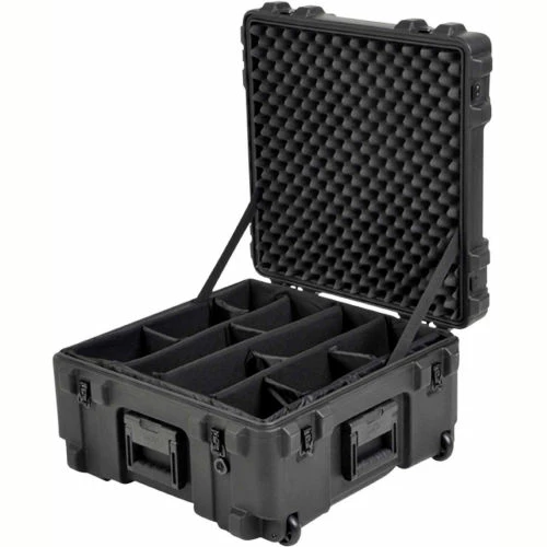 SKB Corporation SKB R Series Waterproof Utility Case 3R2222-12B-DW Wheels & Padded Dividers, 23-1/2"L x 23-1/2"W 3 SKB Corporation SKB R Series Waterproof Utility Case 3R2222-12B-DW Wheels & Padded Dividers, 23-1/2"L x 23-1/2"W - Image 3