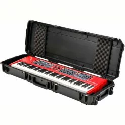 SKB Corporation SKB Watertight, Injection Molded 76 Note Keyboard Case W/Wheels Water Resistant, 53-1/16"L x 17"W