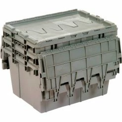 Akro-Mils Buckhorn Attached Lid Container AC2115120201000 - 21-1/2x15-1/4x12-1/2 - Pkg Qty 6 -Containers & Organizers Sales Store 422098