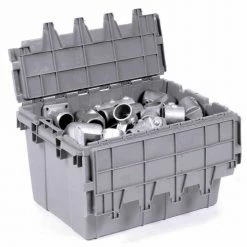 Buckhorn Attached Lid Container 39280 - 28x20-3/4x15-7/16 - Pkg Qty 2