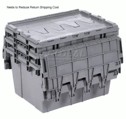 Buckhorn Attached Lid Container 39280 - 28x20-3/4x15-7/16 - Pkg Qty 2 -Containers & Organizers Sales Store 422098 3wco 1