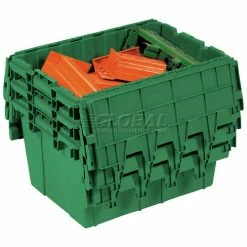 Akro-Mils Buckhorn Attached Lid Container 39160- 27x16-7/8x12-1/2 - Pkg Qty 4 -Containers & Organizers Sales Store 422100 01