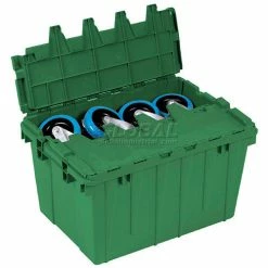 Akro-Mils Buckhorn Attached Lid Container 39160- 27x16-7/8x12-1/2 - Pkg Qty 4 -Containers & Organizers Sales Store 422100 04