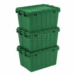 Akro-Mils Buckhorn Attached Lid Container 39160- 27x16-7/8x12-1/2 - Pkg Qty 4 -Containers & Organizers Sales Store 422100 05