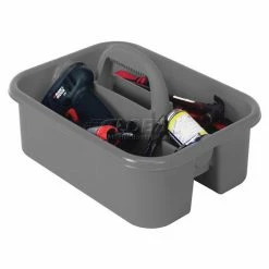 Quantum Storage Systems Quantum Plastic Tool Caddy TC-500GY - Pkg Qty 6