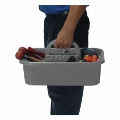 Quantum Storage Systems Quantum Plastic Tool Caddy TC-500GY - Pkg Qty 6 -Containers & Organizers Sales Store 442138GY 02
