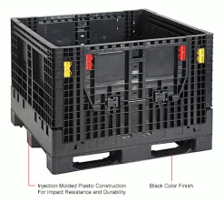 Global Industrial Folding Bulk Shipping Container, 48"Lx45"Wx34"H, 2000 Lb. Capacity, Black 39 Global Industrial Folding Bulk Shipping Container, 48"Lx45"Wx34"H, 2000 Lb. Capacity, Black -Containers & Organizers Sales Store 442211AIN 1wco