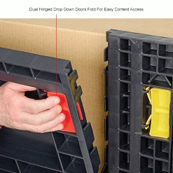 Global Industrial Folding Bulk Shipping Container, 48"Lx45"Wx34"H, 2000 Lb. Capacity, Black 44 Global Industrial Folding Bulk Shipping Container, 48"Lx45"Wx34"H, 2000 Lb. Capacity, Black -Containers & Organizers Sales Store 442211AIN 6wco