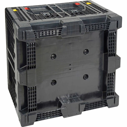 Global Industrial Folding Bulk Shipping Container, 48"Lx45"Wx34"H, 2000 Lb. Capacity, Black 11 Global Industrial Folding Bulk Shipping Container, 48"Lx45"Wx34"H, 2000 Lb. Capacity, Black - Image 11