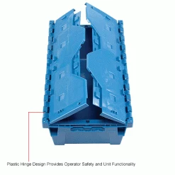 Global Industrial Plastic Attached Lid Shipping and Storage Container 19-5/8x11-7/8x7 Blue 35 Global Industrial Plastic Attached Lid Shipping and Storage Container 19-5/8x11-7/8x7 Blue -Containers & Organizers Sales Store 442218BLIN 3wco