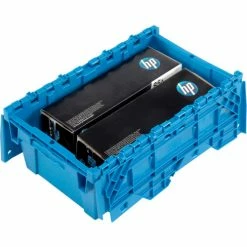 Global Industrial Plastic Attached Lid Shipping and Storage Container 19-5/8x11-7/8x7 Blue 22 Global Industrial Plastic Attached Lid Shipping and Storage Container 19-5/8x11-7/8x7 Blue -Containers & Organizers Sales Store 442218BL 02