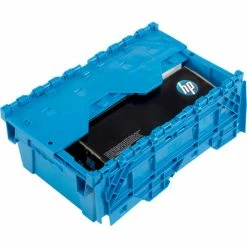 Global Industrial Plastic Attached Lid Shipping and Storage Container 19-5/8x11-7/8x7 Blue 23 Global Industrial Plastic Attached Lid Shipping and Storage Container 19-5/8x11-7/8x7 Blue -Containers & Organizers Sales Store 442218BL 03