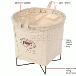Dandux All Purpose Canvas Basket 1.25 Bushel -Containers & Organizers Sales Store 442633 1wco