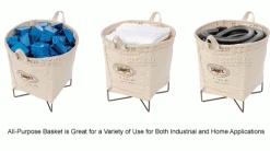 Dandux All Purpose Canvas Basket 1.25 Bushel -Containers & Organizers Sales Store 442633 3wco