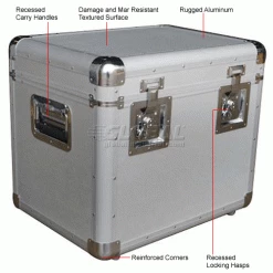 Vestil CASE-M Aluminum Storage Case Medium 21-1/2" x 16-1/4" x 19-1/4" 29 Vestil CASE-M Aluminum Storage Case Medium 21-1/2" x 16-1/4" x 19-1/4" -Containers & Organizers Sales Store 442878 1wco