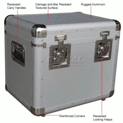 Vestil CASE-L Aluminum Storage Case Large 24" x 18" x 20" -Containers & Organizers Sales Store 442879 1wco