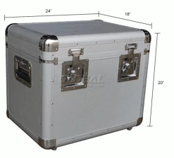 Vestil CASE-L Aluminum Storage Case Large 24" x 18" x 20" -Containers & Organizers Sales Store 442879 dim