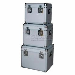 Vestil CASE-A Aluminum Storage Cases Set of Three Sizes 27 Vestil CASE-A Aluminum Storage Cases Set of Three Sizes -Containers & Organizers Sales Store 442880 02