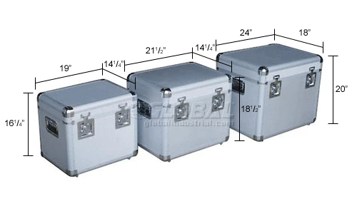 Vestil CASE-A Aluminum Storage Cases Set of Three Sizes 25 Vestil CASE-A Aluminum Storage Cases Set of Three Sizes - Image 25