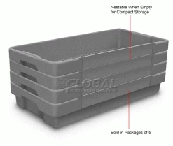 United Visual Products Plastic Utility Tray Gray 26" L X 12-1/2" W X 4-1/2 H - Pkg Qty 5 -Containers & Organizers Sales Store 443034GY 2wco