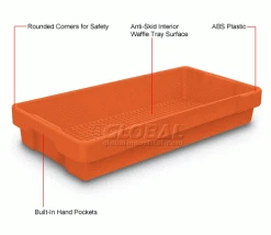 United Visual Products Plastic Utility Tray Orange 26" L X 12-1/2" W X 4-1/2 H - Pkg Qty 5 7 United Visual Products Plastic Utility Tray Orange 26" L X 12-1/2" W X 4-1/2 H - Pkg Qty 5 -Containers & Organizers Sales Store 443034RG 1wco