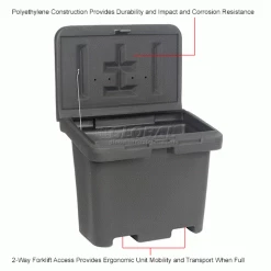 Buyers Products Poly Bulk Container 9031100 - 36"L x 24"W x 30"H, Black 19 Buyers Products Poly Bulk Container 9031100 - 36"L x 24"W x 30"H, Black -Containers & Organizers Sales Store 443114IN 1wco