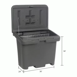 Buyers Products Poly Bulk Container 9031100 - 36"L x 24"W x 30"H, Black 23 Buyers Products Poly Bulk Container 9031100 - 36"L x 24"W x 30"H, Black -Containers & Organizers Sales Store 443114IN dim