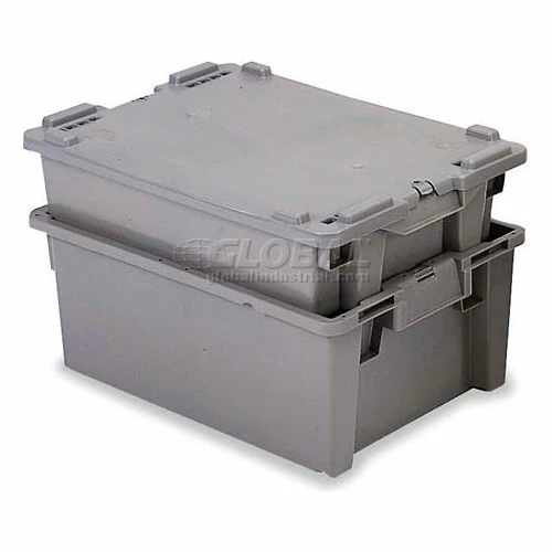 ORBIS Stack-N-Nest Pallet Container GS6040-18 - 23-5/8 x 15-3/4 x 7-1/8 Gray 3 ORBIS Stack-N-Nest Pallet Container GS6040-18 - 23-5/8 x 15-3/4 x 7-1/8 Gray - Image 3
