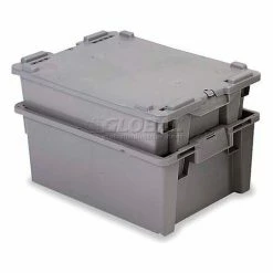 ORBIS Stack-N-Nest Pallet Container GS6040-22 - 23-5/8 x 15-3/4 x 8-1/2 Gray -Containers & Organizers Sales Store 443115 02 2