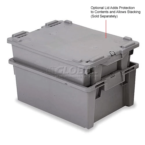 ORBIS Stack-N-Nest Pallet Container GS6040-18 - 23-5/8 x 15-3/4 x 7-1/8 Gray 6 ORBIS Stack-N-Nest Pallet Container GS6040-18 - 23-5/8 x 15-3/4 x 7-1/8 Gray - Image 6