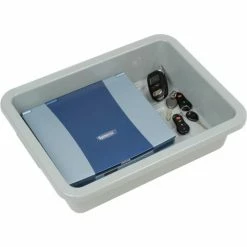 Global Industrial™ Nesting Tote Box 20-1/4"Lx15-1/4"Wx5"H Gray - Pkg Qty 6 -Containers & Organizers Sales Store 443326 03