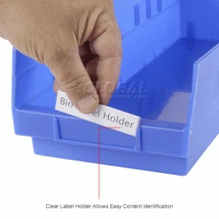 Aigner Tri-Dex TR-0813 Slide-In Label Holder 13/16" x 3" for Shelf Bins, Price per Pack of 25 -Containers & Organizers Sales Store 443429IN 1wco