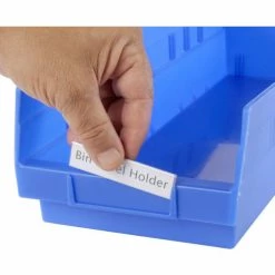 Aigner Tri-Dex TR-0813 Slide-In Label Holder 13/16" x 3" for Shelf Bins, Price per Pack of 25 -Containers & Organizers Sales Store 443429 03