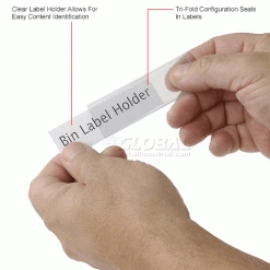 Aigner Tri-Dex TR-1300 Slide-In Label Holder 13/16" x 3" for Shelf Bins, Price per Pack of 25 -Containers & Organizers Sales Store 443430IN 1wco