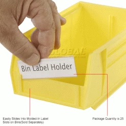 Aigner Tri-Dex TR-1300 Slide-In Label Holder 13/16" x 3" for Shelf Bins, Price per Pack of 25 -Containers & Organizers Sales Store 443430IN 2wco