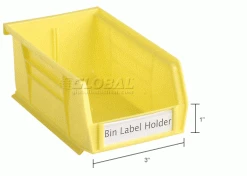 Aigner Tri-Dex TR-1300 Slide-In Label Holder 13/16" x 3" for Shelf Bins, Price per Pack of 25 -Containers & Organizers Sales Store 443430IN dim