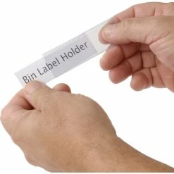 Aigner Tri-Dex TR-1300 Slide-In Label Holder 13/16" x 3" for Shelf Bins, Price per Pack of 25 -Containers & Organizers Sales Store 443430 02