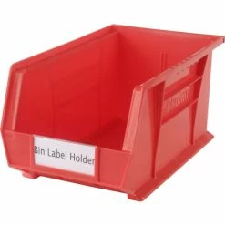 Aigner Tri-Dex TR-1754 Slide-In Label Holder 1-3/4" x 4" for Stacking Bins, Price per Pack of 25