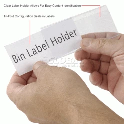 Aigner Tri-Dex TR-1754 Slide-In Label Holder 1-3/4" x 4" for Stacking Bins, Price per Pack of 25 -Containers & Organizers Sales Store 443432IN 1wco