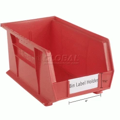 Aigner Tri-Dex TR-1754 Slide-In Label Holder 1-3/4" x 4" for Stacking Bins, Price per Pack of 25 -Containers & Organizers Sales Store 443432IN dim