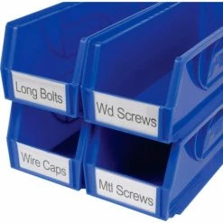 Aigner Tri-Dex TR-2400 Slide-In Label Holder 2" x 4" for Stacking Bins, Price per Pack of 25 -Containers & Organizers Sales Store 443433 03