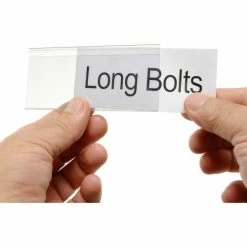 Aigner Tri-Dex TR-2400 Slide-In Label Holder 2" x 4" for Stacking Bins, Price per Pack of 25 -Containers & Organizers Sales Store 443433 04