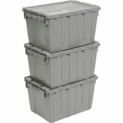 ORBIS Flipak® Distribution Container FP182 - 21-13/16 x 15-3/16 x 12-7/8 Gray -Containers & Organizers Sales Store 443503GY 06