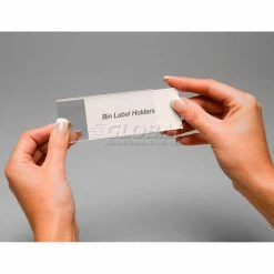 Aigner Tri-Dex TR-0813 Slide-In Label Holder 13/16" x 3" for Shelf Bins, Price per Pack of 25 - Pkg Qty 2