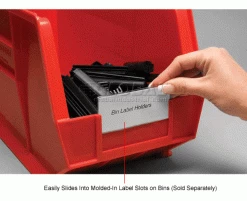 Aigner Bin Buddy BB-1754 Adhesive Label Holder (Top/Bottom Insert)1-3/4" x 4" for Bins - Pack of 25 - Pkg Qty 2 -Containers & Organizers Sales Store 443521 2wco 1
