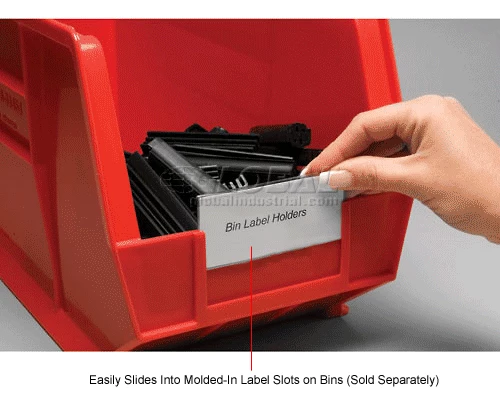 Aigner Tri-Dex TR-1253 Slide-In Label Holder 1-1/4" x 3" for Stacking Bins, Price per Pack of 25 - Pkg Qty 2 4 Aigner Tri-Dex TR-1253 Slide-In Label Holder 1-1/4" x 3" for Stacking Bins, Price per Pack of 25 - Pkg Qty 2 - Image 4