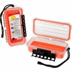 Plano Molding Plano Guide Series Airtight & Waterproof Storage Case, 9"L x 4-7/8"W x 3"H, Orange -Containers & Organizers Sales Store 493260 05