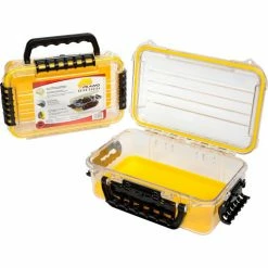 Plano Molding Plano Guide Series Airtight & Waterproof Storage Case, 11"L x 7-1/4"W x 4"H, Yellow -Containers & Organizers Sales Store 493261 04